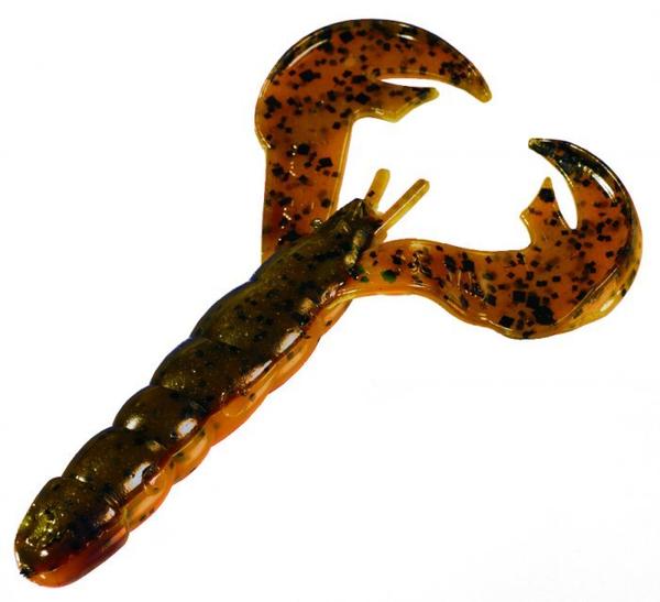 Strike King Rage Craw Soft Bait - Black Neon Color, Bass Fishing Lure