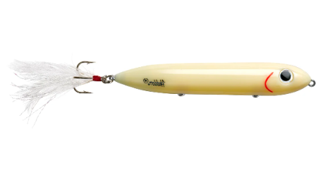 Heddon Feathered Super Spook Jr 3.5"