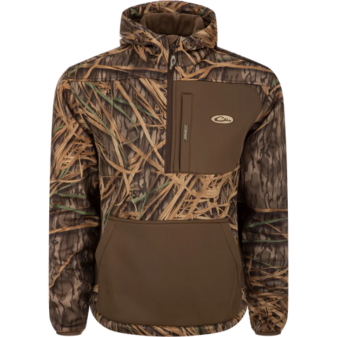 DRAKE MST Endurance Hoodie With Kangaroo Pouch Shadowgrass