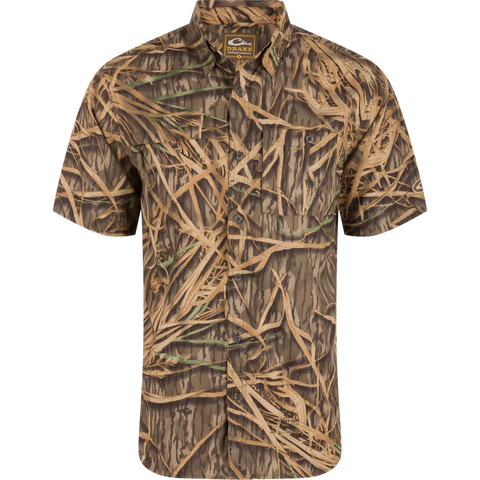 Drake SS 8-Shot Flyweight Shirt Original Shadowgrass