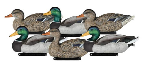 DAKOTA X-TREME PACKABLE MALLARD FLOATERS PAINTED HEADS 6PK