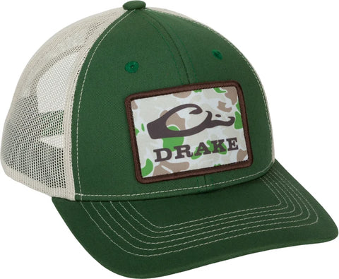 DRAKE OLD SCHOOL PATCH CAP DARK GREEN