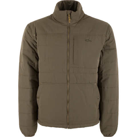 DRAKE Delta Featherless Down Jacket Brown