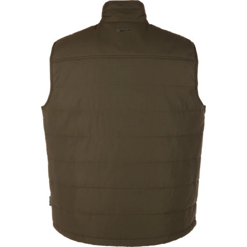 DRAKE Delta Featherless Down Vest Brown