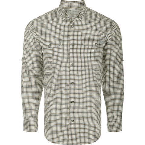 DRAKE FRAT BD TATTERSALL LS KALMATA OLIVE SMALL
