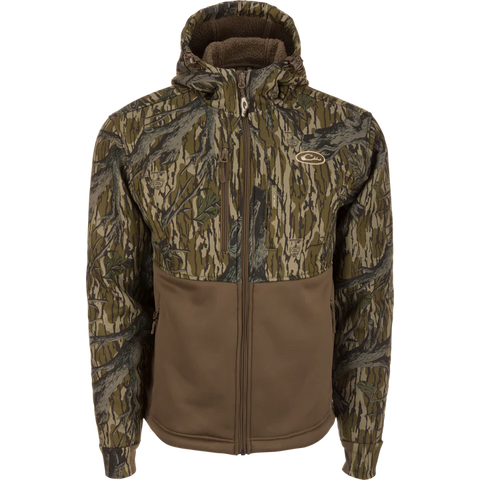 DRAKE MST Hole Shot Hooded Windproof Eqwader Full Zip Jacket Treestand