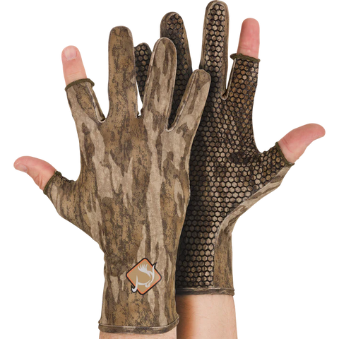Ol' Tom Performance Stretch-Fit Shooter Turkey Gloves Bottomland