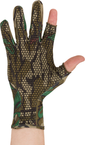 Ol' Tom Performance Stretch-Fit Shooter Turkey Gloves Greenleaf