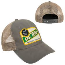 DRAKE OL TOM VINTAGE PATCH MESH BACK CAP GREY