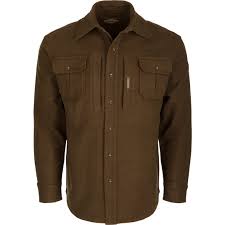 DRAKE MCALISTERMOLESKIN JAC SHIRT BROWN SMALL