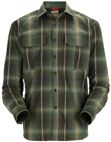 SIMMS COLDWEATHER SHIRT FOREST HICKORY PLAID XX-LARGE